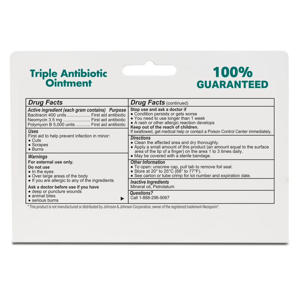Globe Triple Antibiotic Ointment mini-tube ideal for purses and backpacks