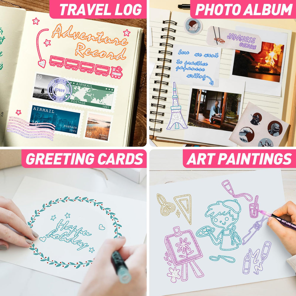GLOPUS markers dry quickly for neat, vibrant results.