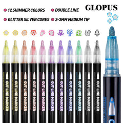GLOPUS non-toxic glitter markers are kid-safe for creative projects.