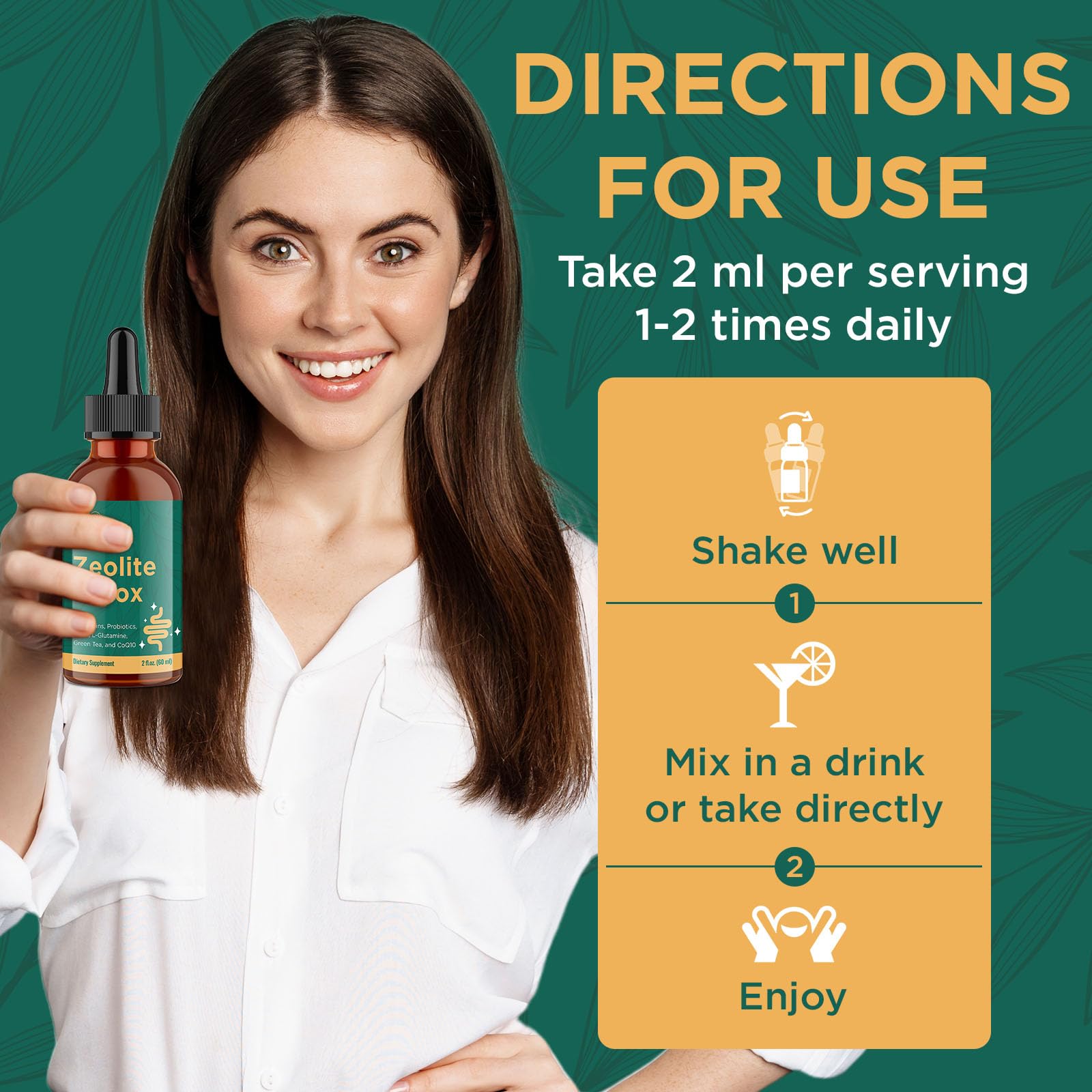 Glorithiventa Zeolite Detox vitamin B for potential energy support without caffeine