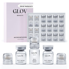 Glov Beauty micro infusion system used on face and lips for a radiant look