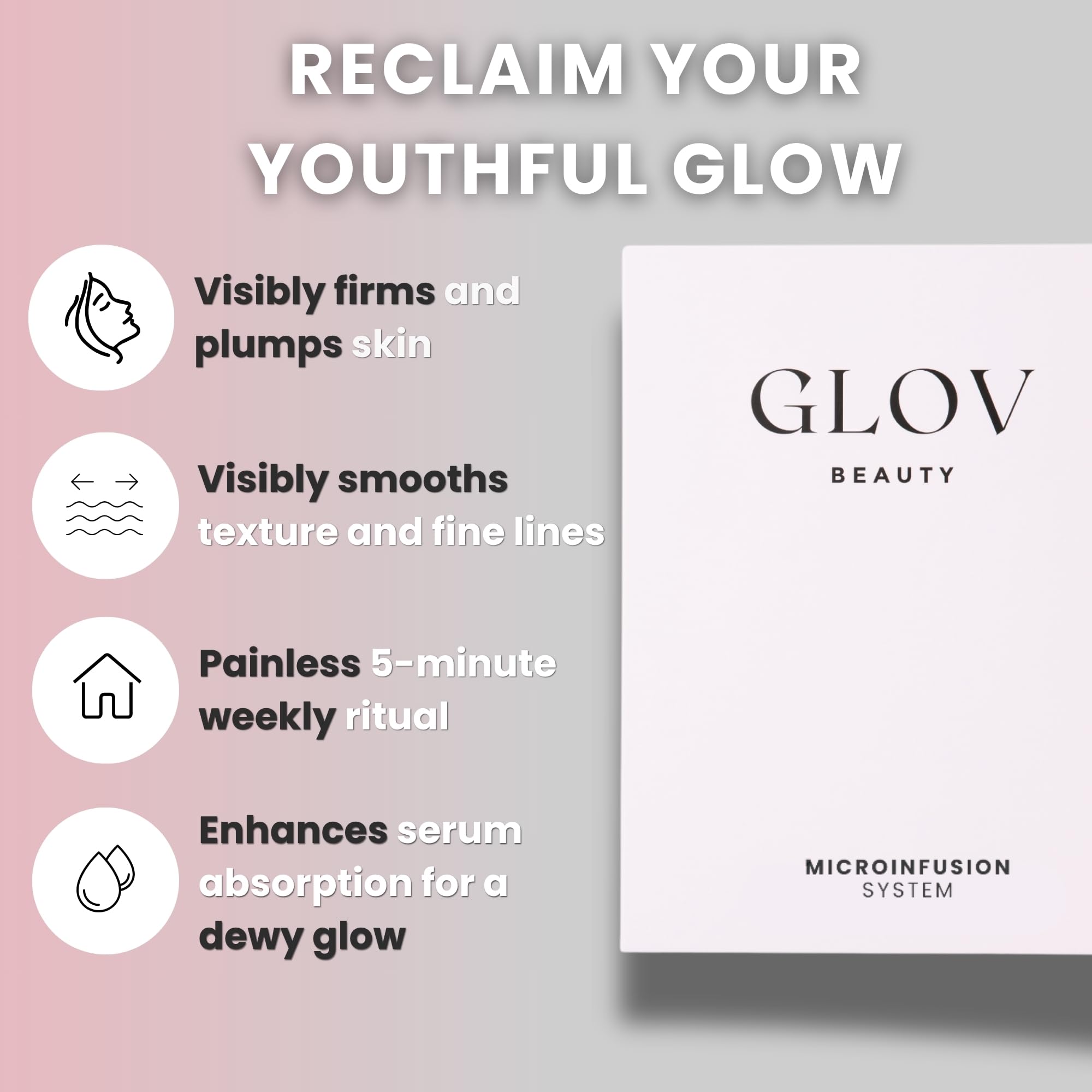 Glov Beauty sterile 24k gold-tipped stamp heads for clean sessions