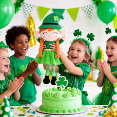 Gloveleya plush leprechaun baby girl figure for cozy bedtime routines.
