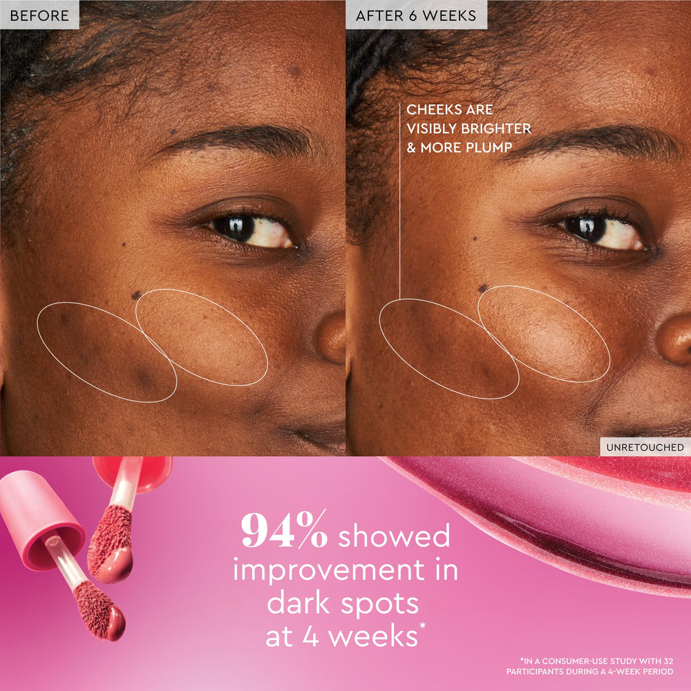 Glow Recipe Dewy Flush Berry swatch showing buildable color and blendability.
