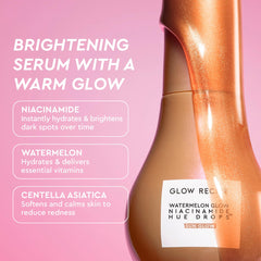 Glow Recipe Dewy Flush Berry blush swatch on the skin for a natural pink glow.