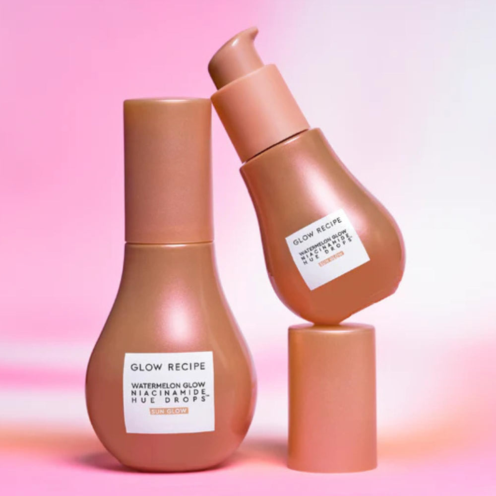 Glow Recipe Hue Drops no-makeup-look option adds natural warmth and glow.