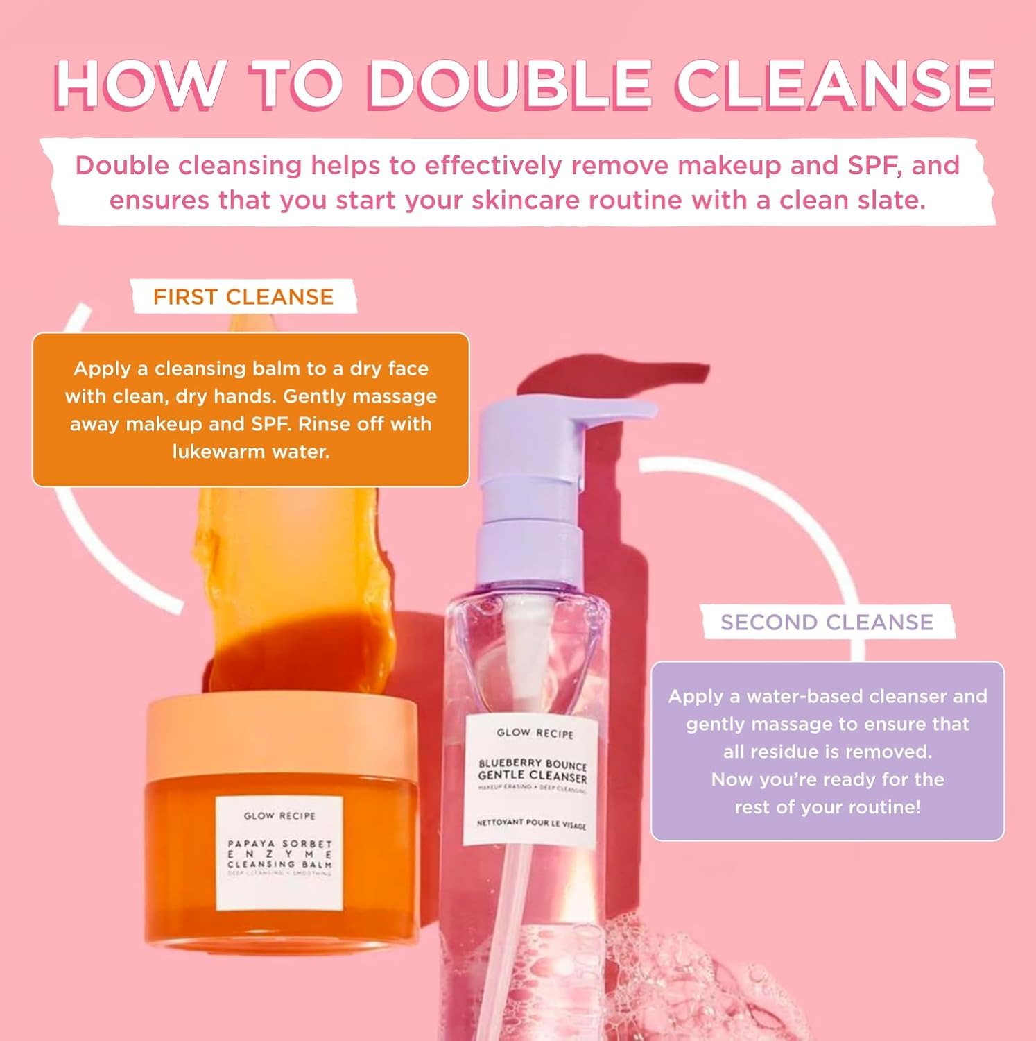 Glow Recipe Papaya Enzyme Cleansing Balm removes makeup gently without tugging