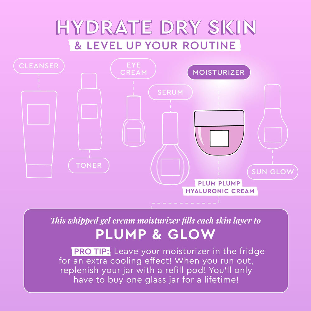 Glow Recipe Plum Plump refillable packaging highlighting sustainability