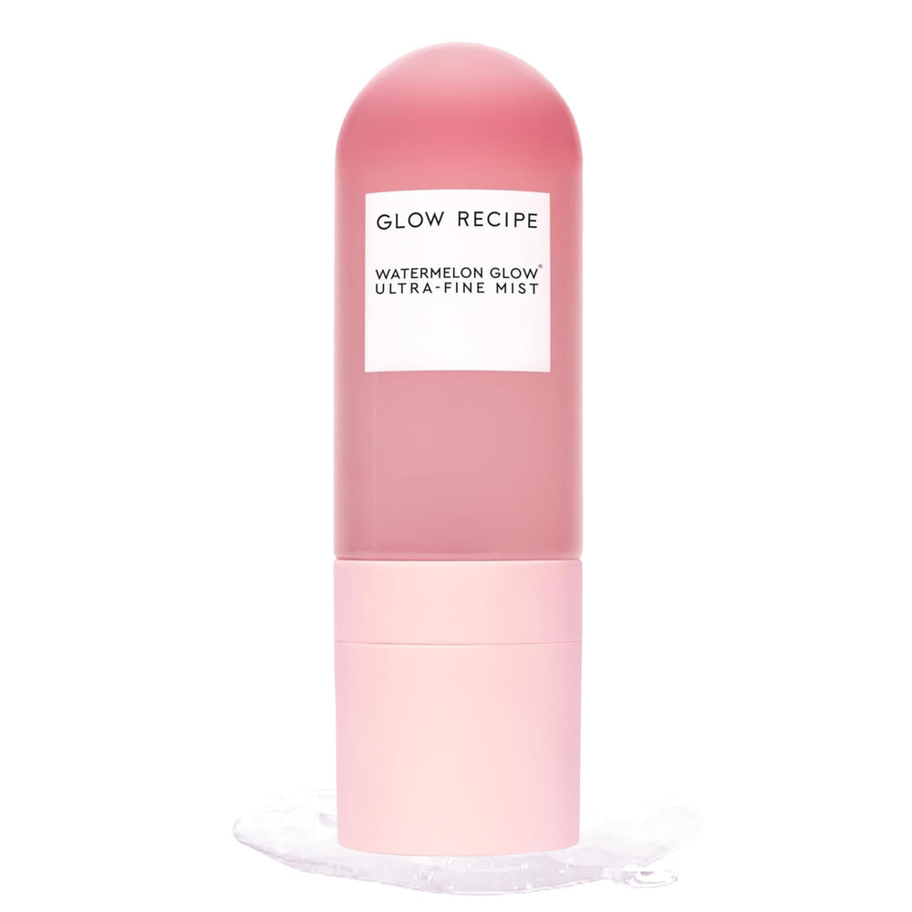 Glow Recipe Watermelon Glow facial spray bottle with ultra-fine mist for instant radiance and hydration