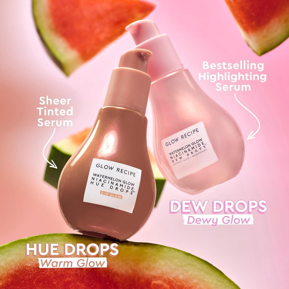 Serum swirl demonstrates buildable glow for skincare and makeup