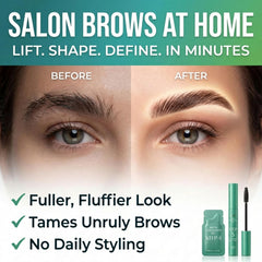 Glow Spell brow perm lotion pairs with tint for seamless color results.