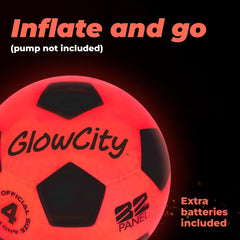 GlowCity durable rubber exterior protects LEDs during rough outdoor play