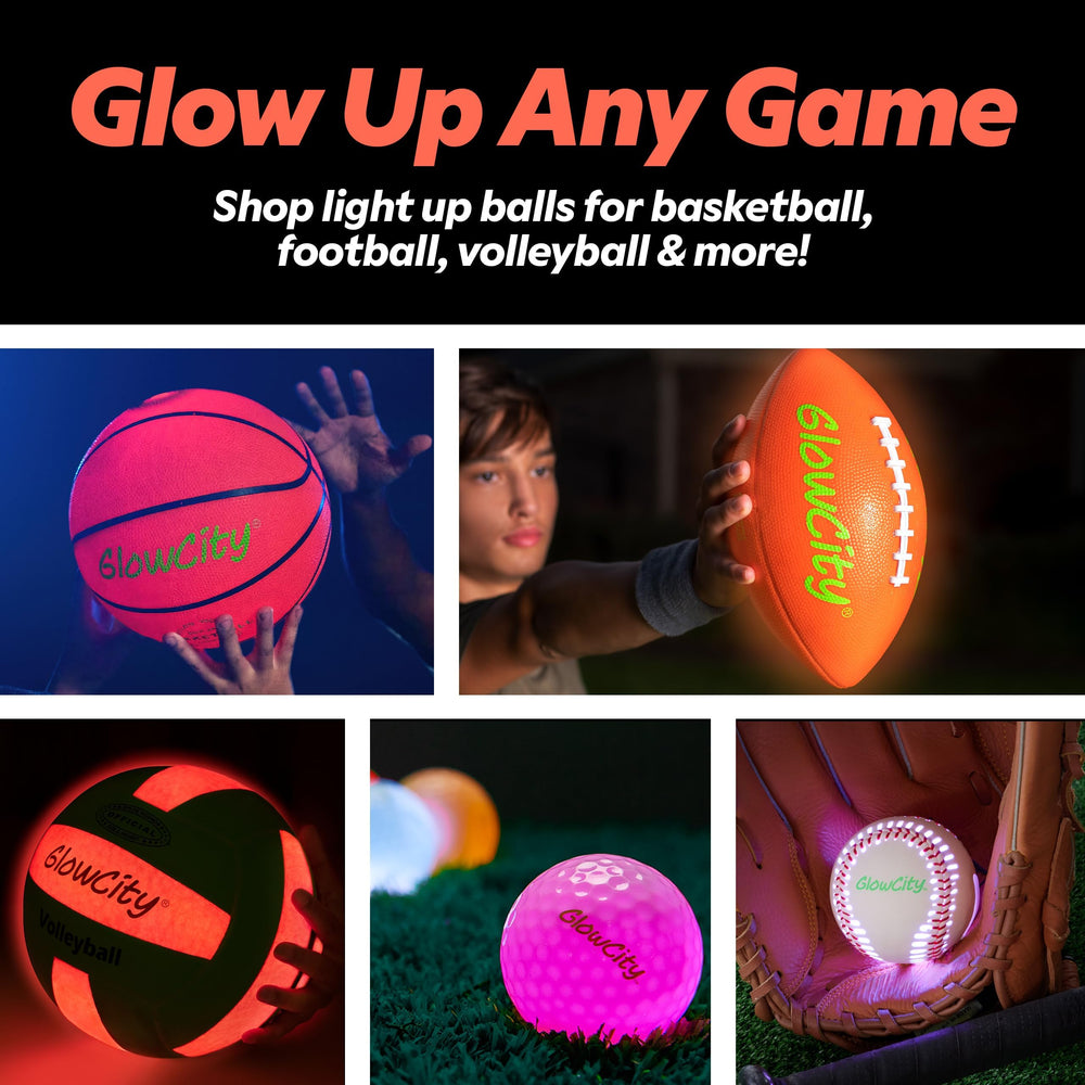 GlowCity kid-friendly glow ball for ages 8-12 enhances backyard fun