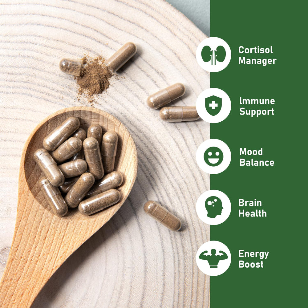 GlowEver Organic Mushrooms Complex bottle supports immune wellness