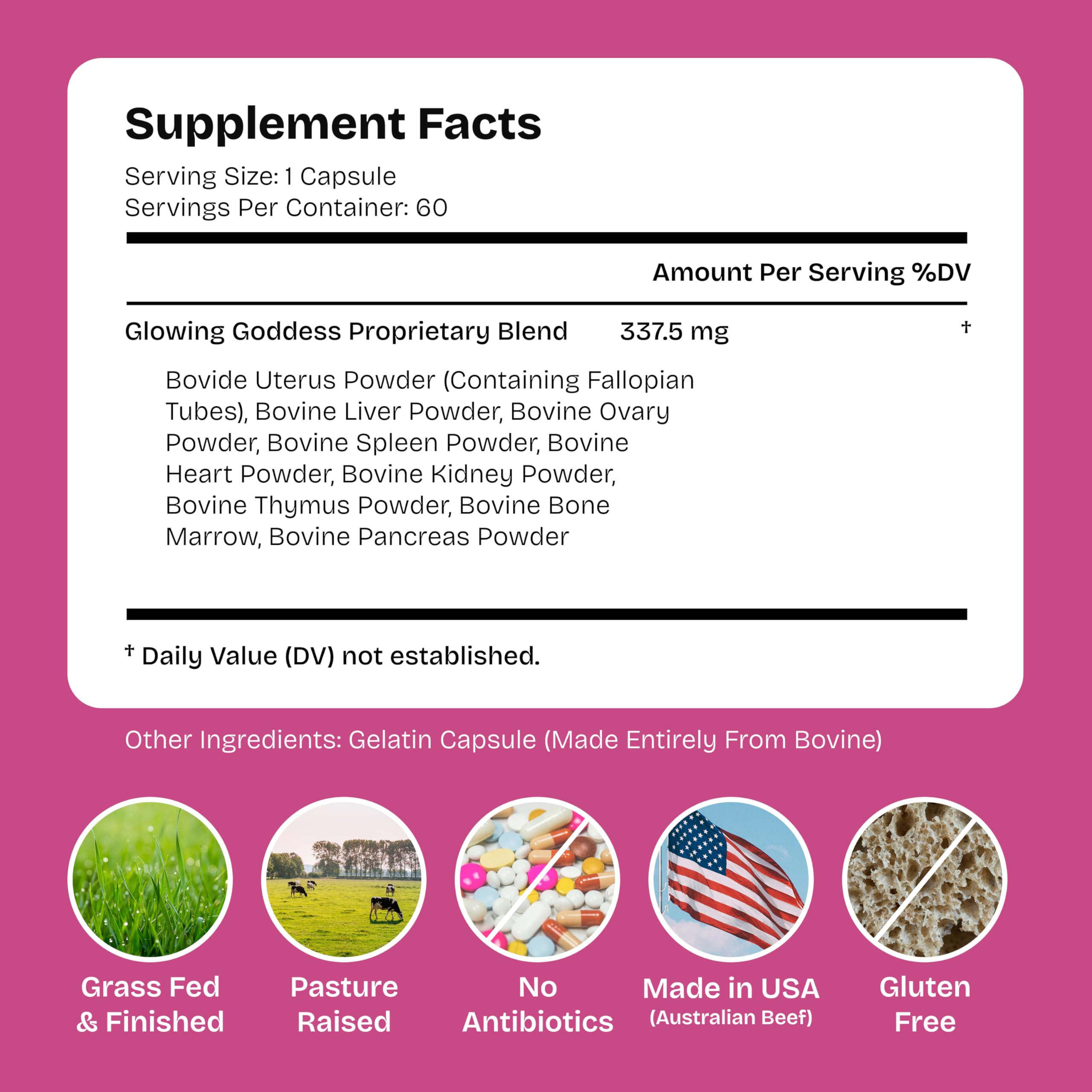 Glowing Goddess ovary beef organ supports flavor-forward, protein-rich recipes.