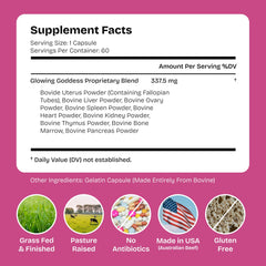 Glowing Goddess ovary beef organ supports flavor-forward, protein-rich recipes.