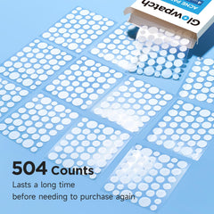 Glowpatch four sizes per sheet fit any blemish cleanly.