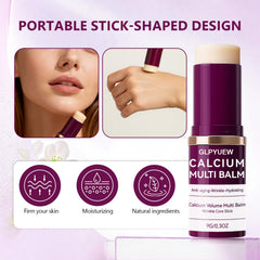 GLPYUEW Cemenrete Calcium Multi Balm application on face demonstrates quick absorption.
