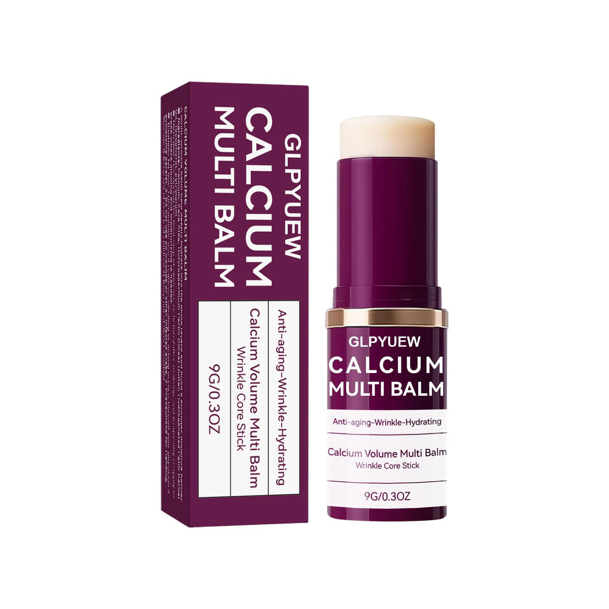 GLPYUEW Cemenrete Calcium Multi Balm packaging for on-the-go hydration.