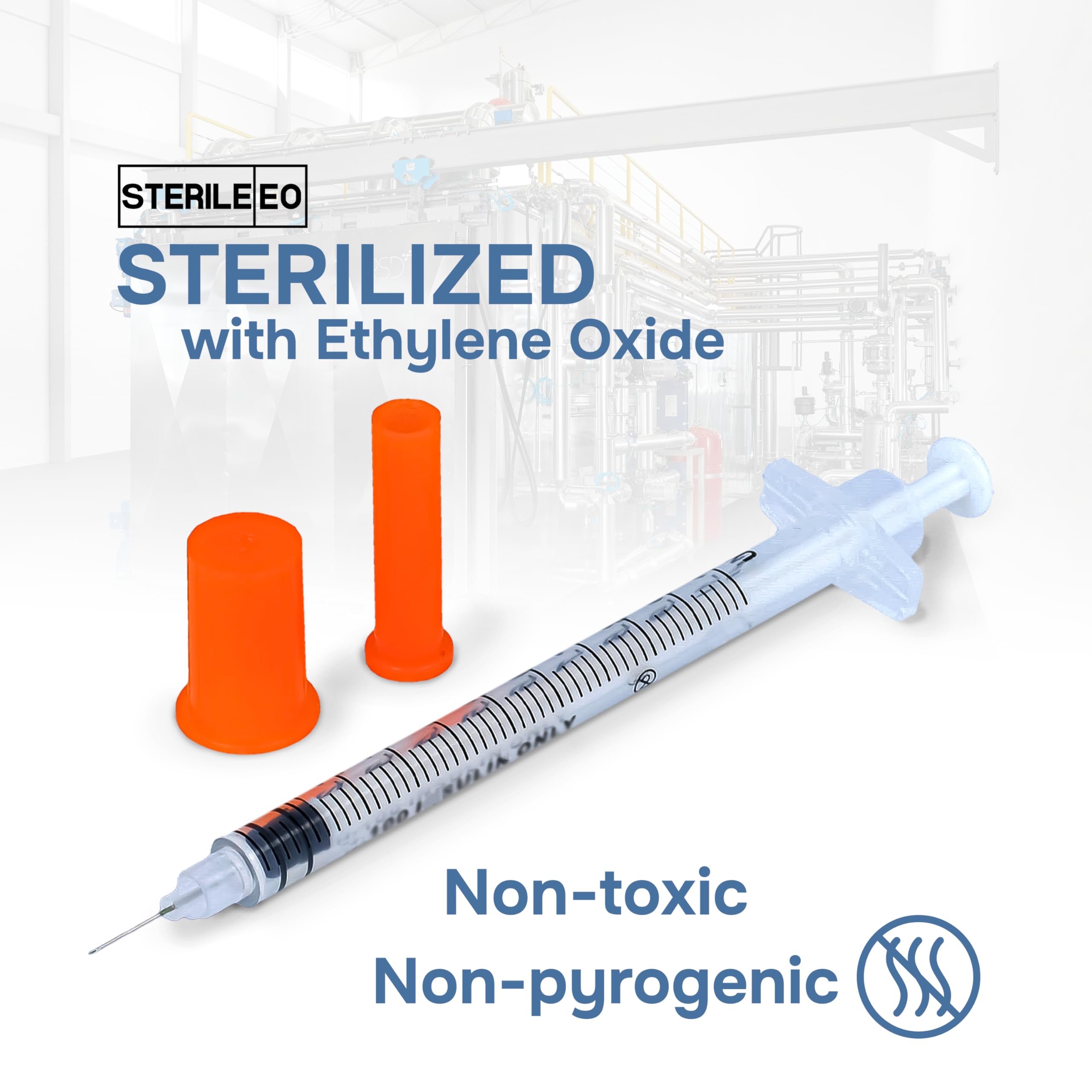 GLUCO-CARE syringe plunger designed to prevent snagging.