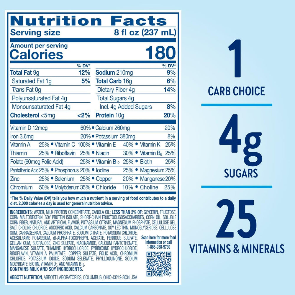 Glucerna Original Butter Pecan packaging, 24-pack convenient supply.