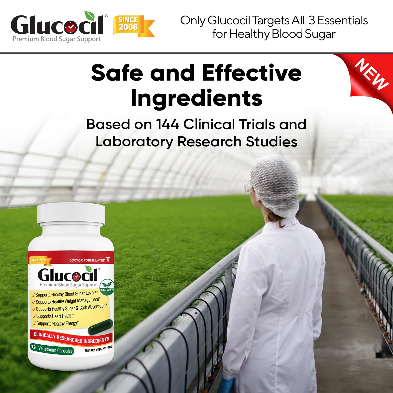 Glucocil dosing card shows meal-based directions for better planning