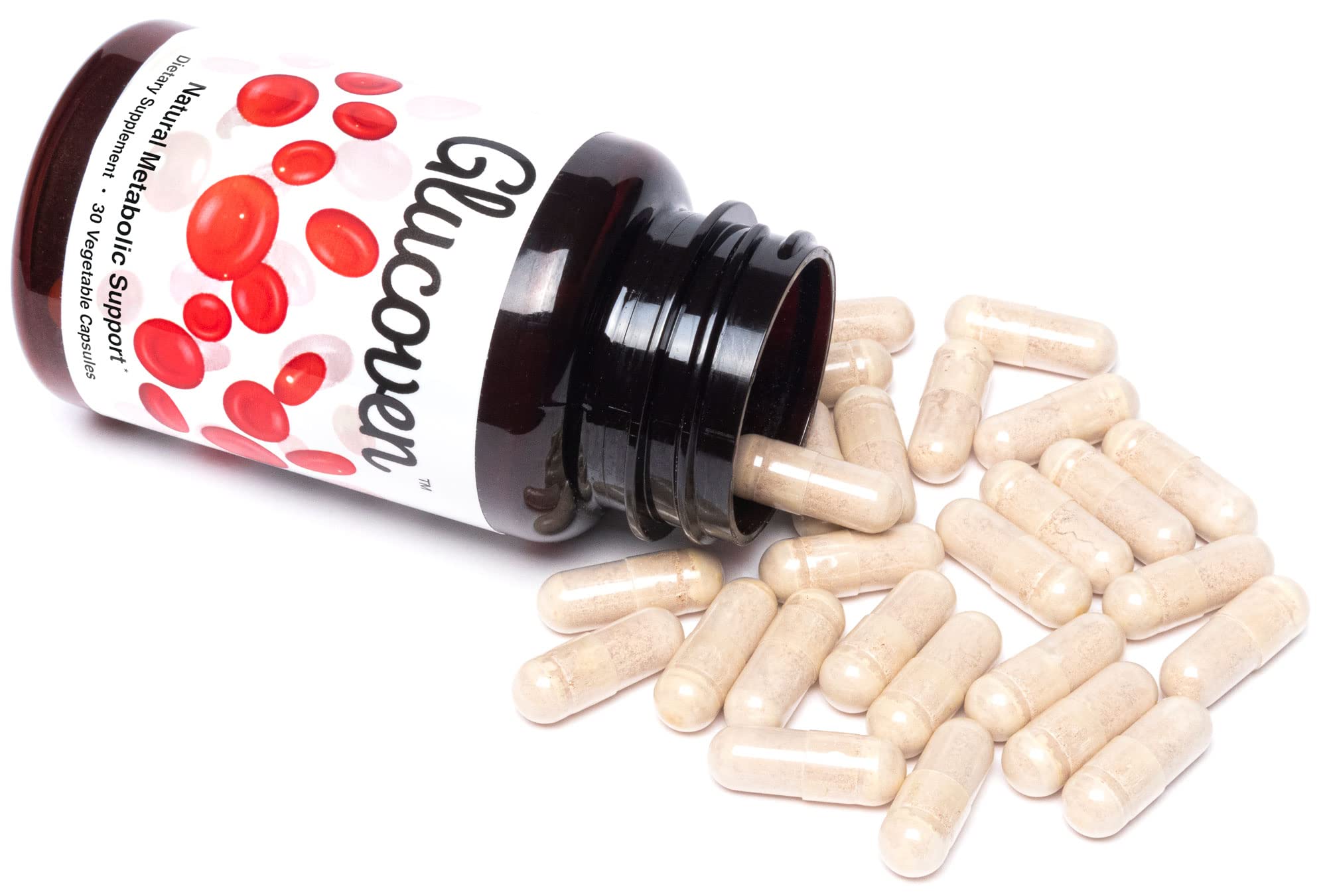 Glucoven natural ingredients montage showcases five components supporting metabolism.