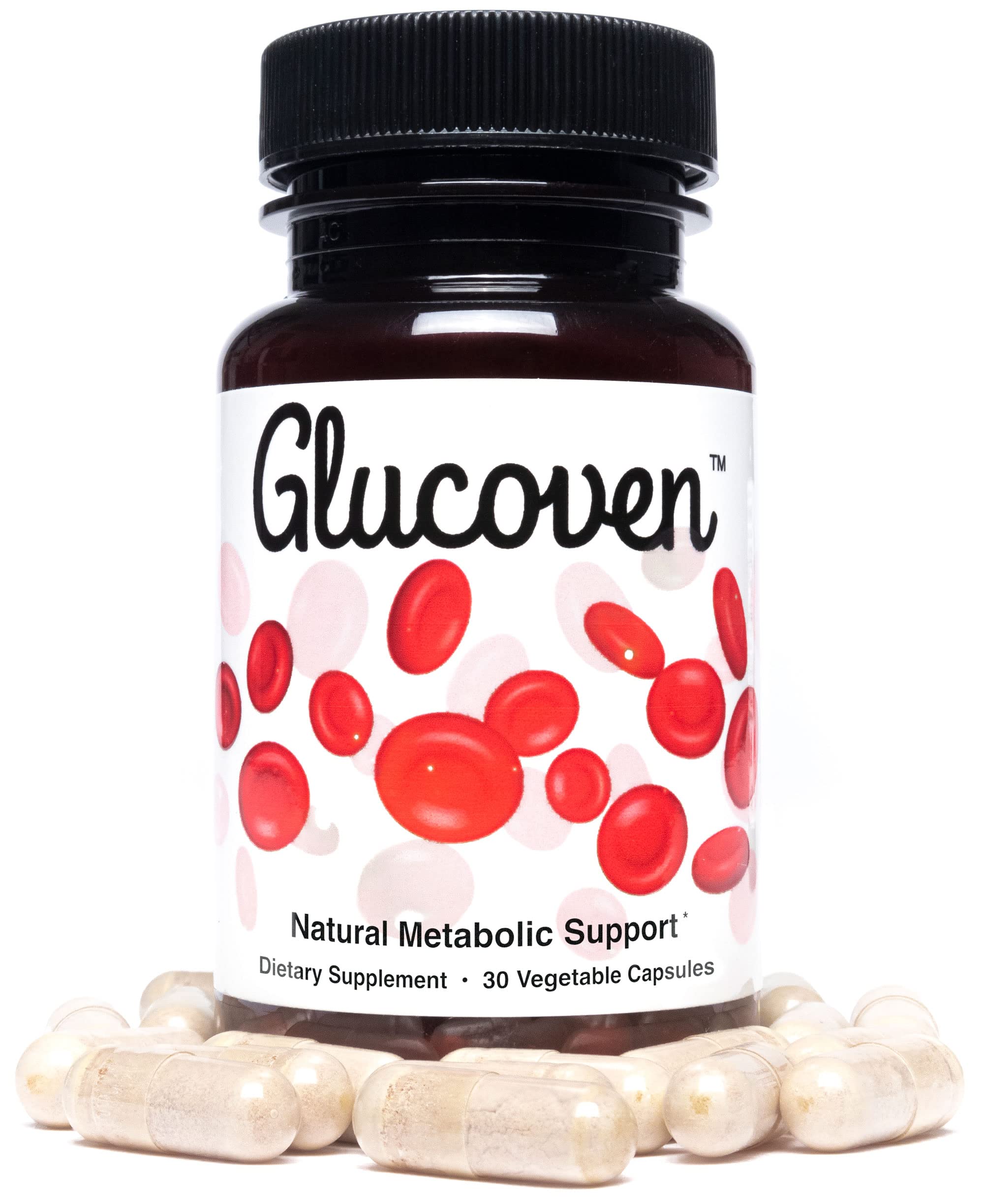 Glucoven vegan, gluten-free capsules suitable for plant-based diets.