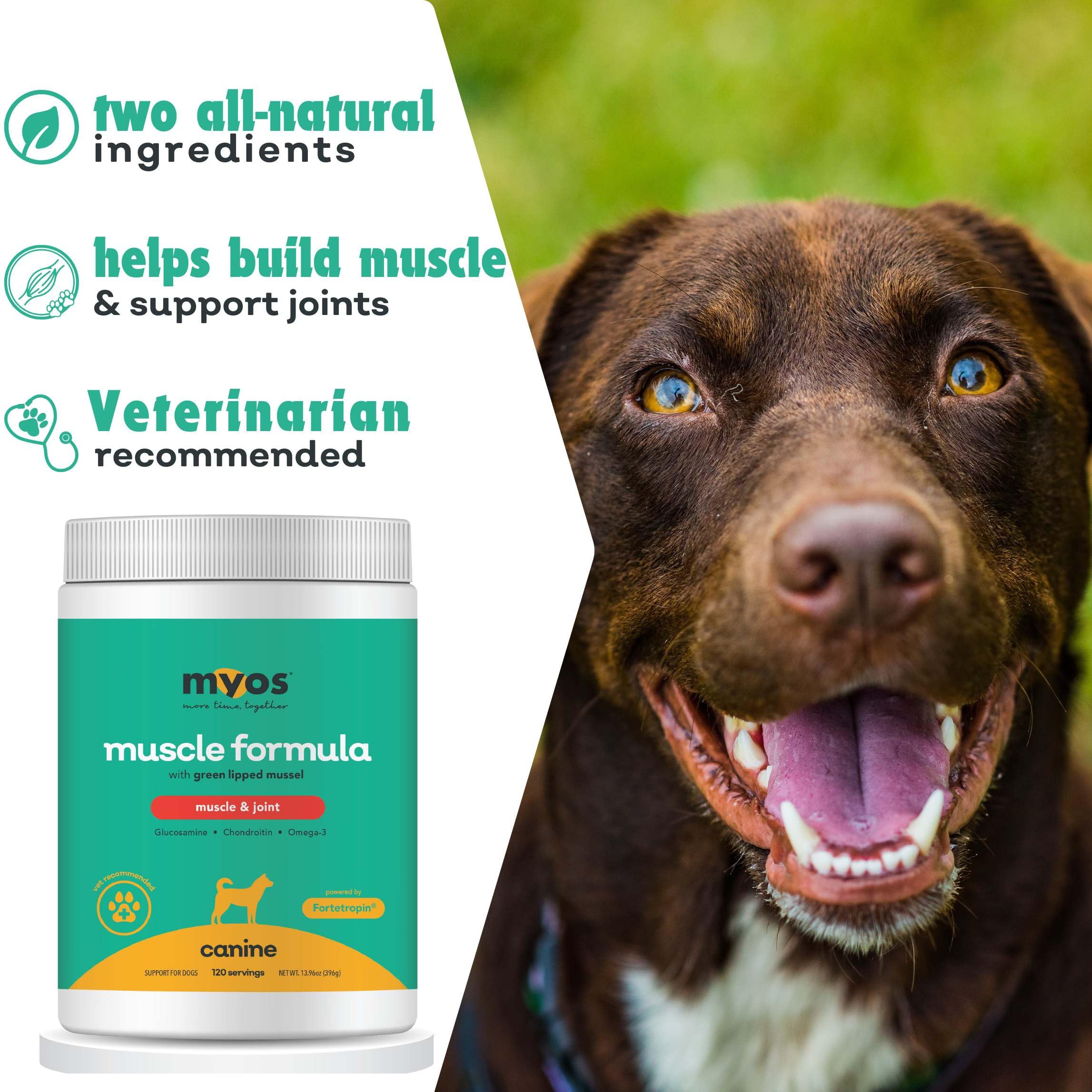 MYOS gluten-free natural ingredients label emphasizing purity and safety.