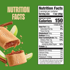 Glutino Apple Cinnamon texture close-up highlighting oats topping and a home-baked feel.