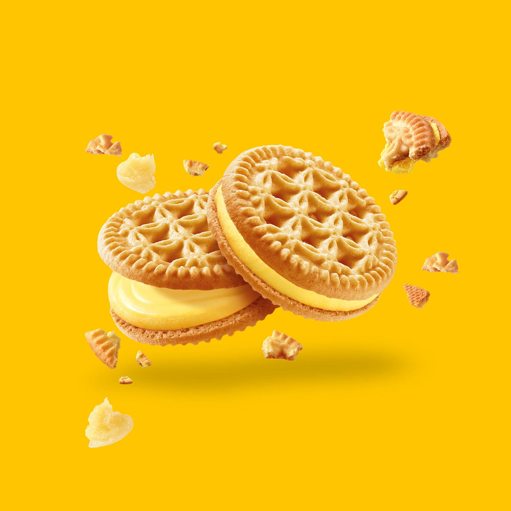 Glutino Lemon Pie cookies with tea or coffee break, light gluten-free pairing.