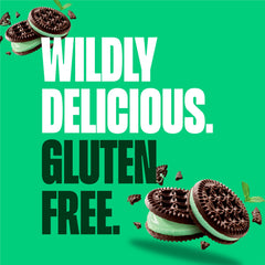 Glutino packaging showing non-GMO seal on mint cookies.