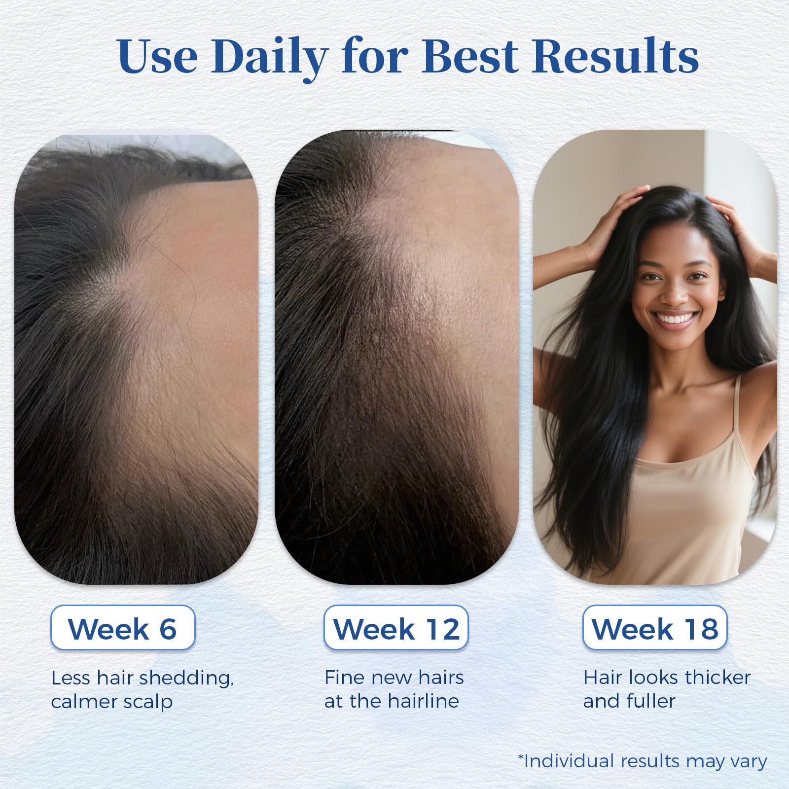 Gluvelessia non-greasy formula absorbs quickly for easy styling.