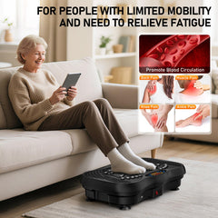 GLYLF vibration plate targeting abs, waist, and back for core activation.