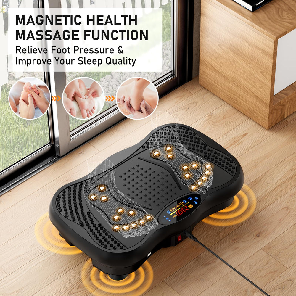 GLYLF vibration plate enabling high-intensity shaping with multiple speed levels.