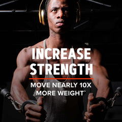 GNC AMP Creatine HCl 189 capsules on gym bench highlight fast energy support.