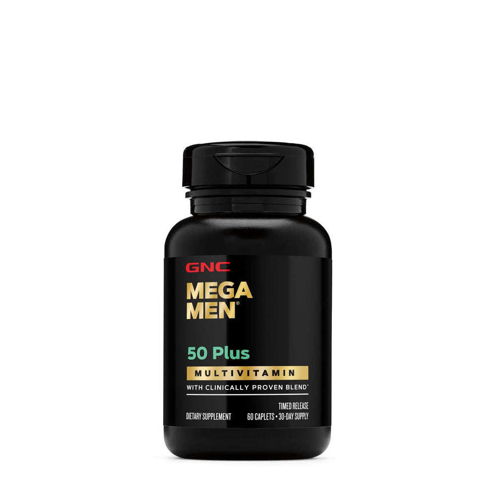 GNC Mega Men 50 Plus heart health nutrients on label