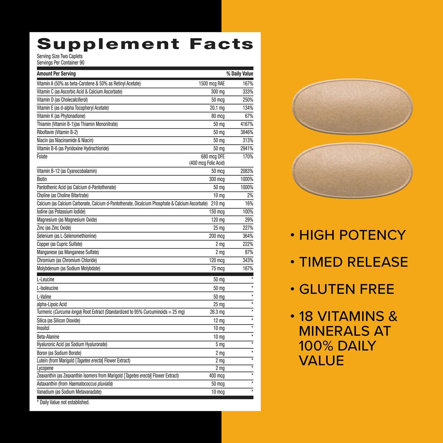 GNC Mega Men Sport gluten-free icon indicating allergen-free option