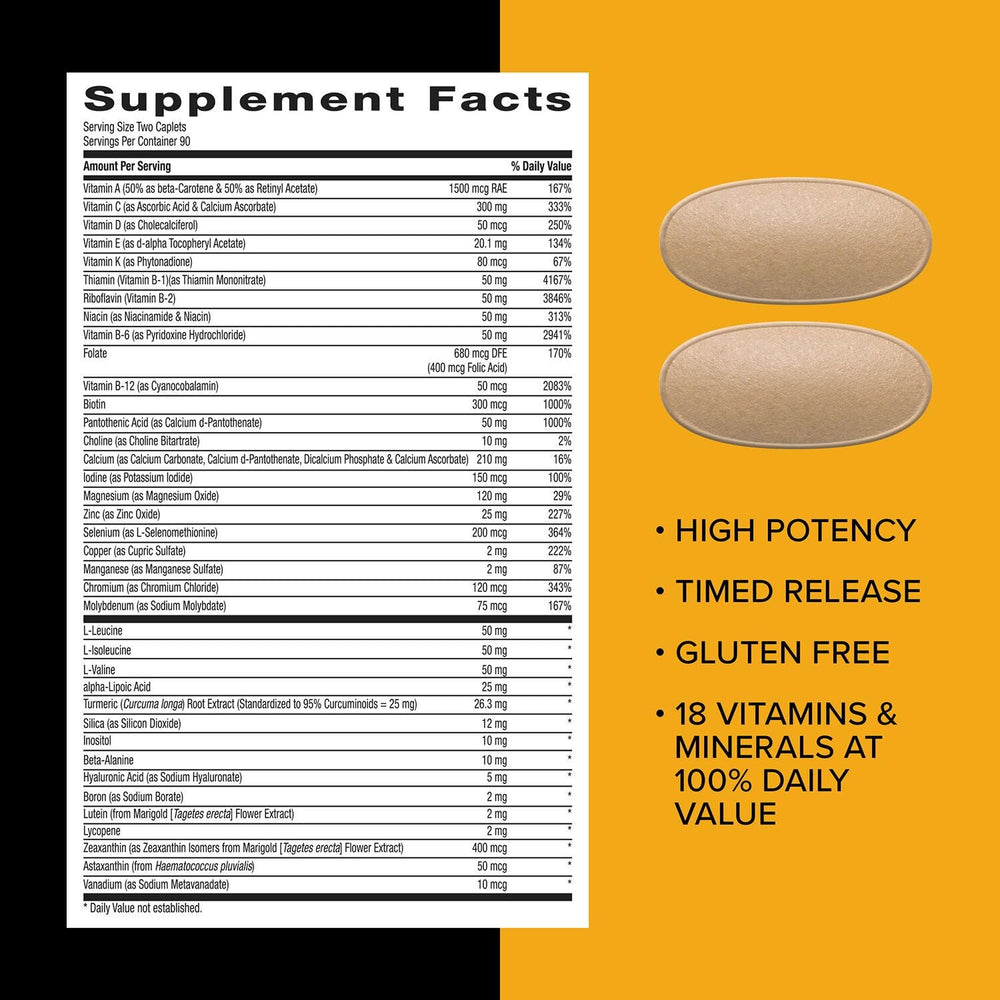 GNC Mega Men Sport gluten-free icon indicating allergen-free option