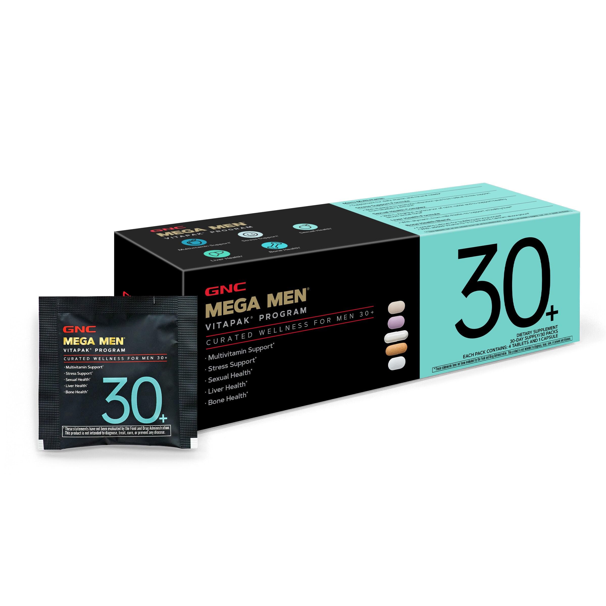 GNC Men s 30+ Vitapak bottle front for daily health support