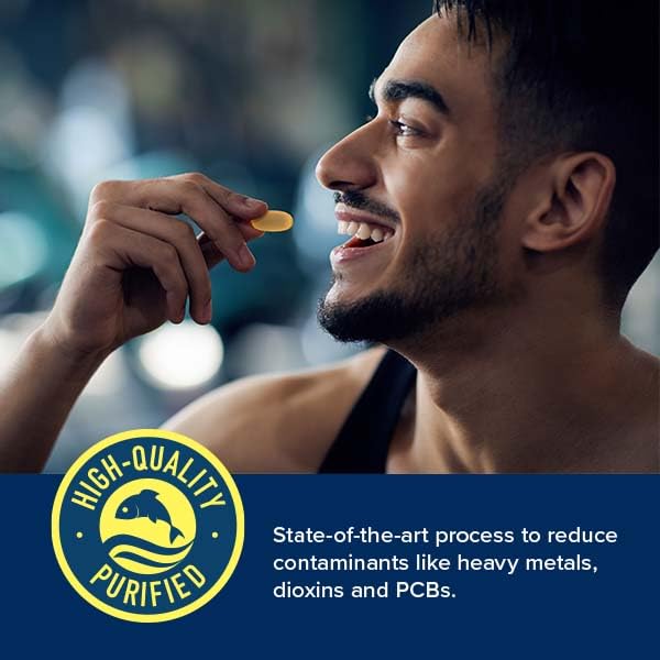 GNC Triple Strength Fish Oil purified to reduce contaminants like mercury.