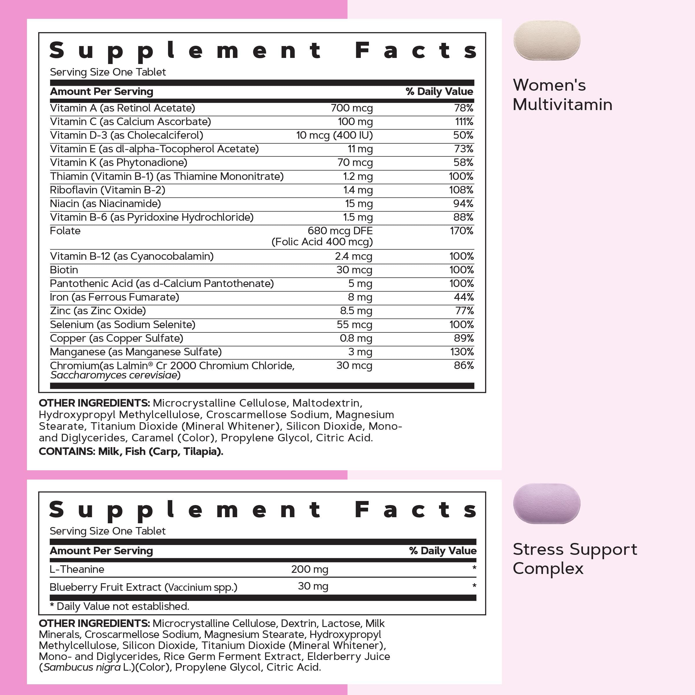 GNC Women's 30+ Vitapak calcium and vitamin D-3 for bone health.