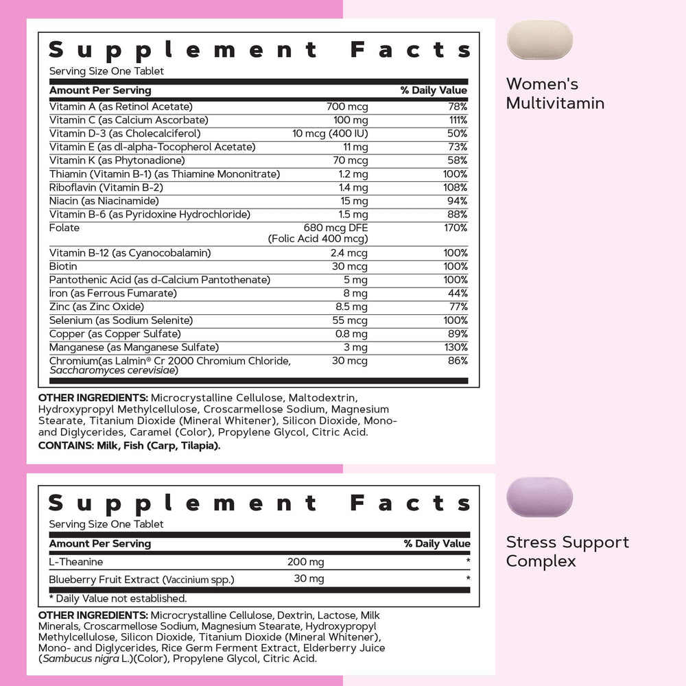 GNC Women's 30+ Vitapak calcium and vitamin D-3 for bone health.