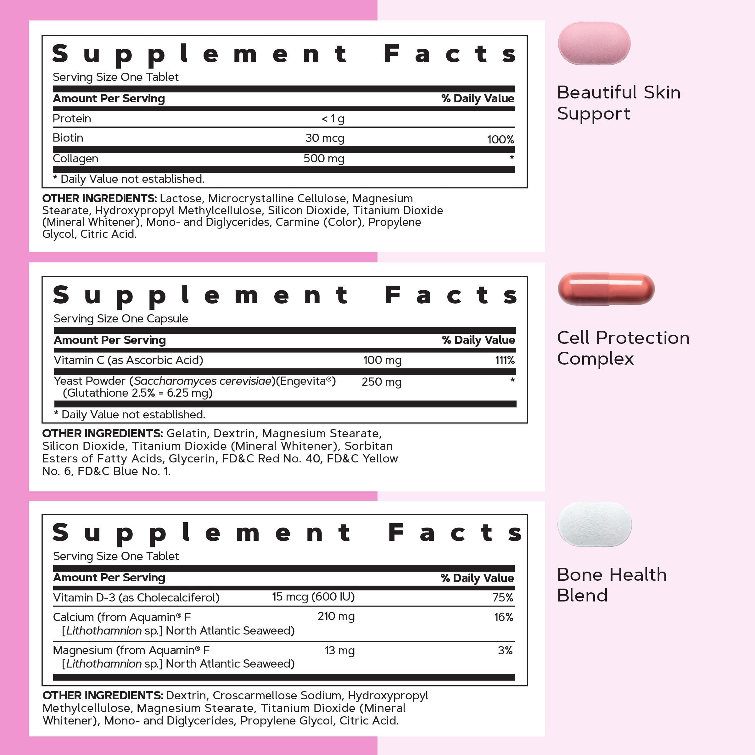 GNC Women's 30+ Vitapak daily pill organizer shows easy routines.