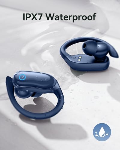 GNMN IPX7 waterproof earbuds resist sweat and rain during training.