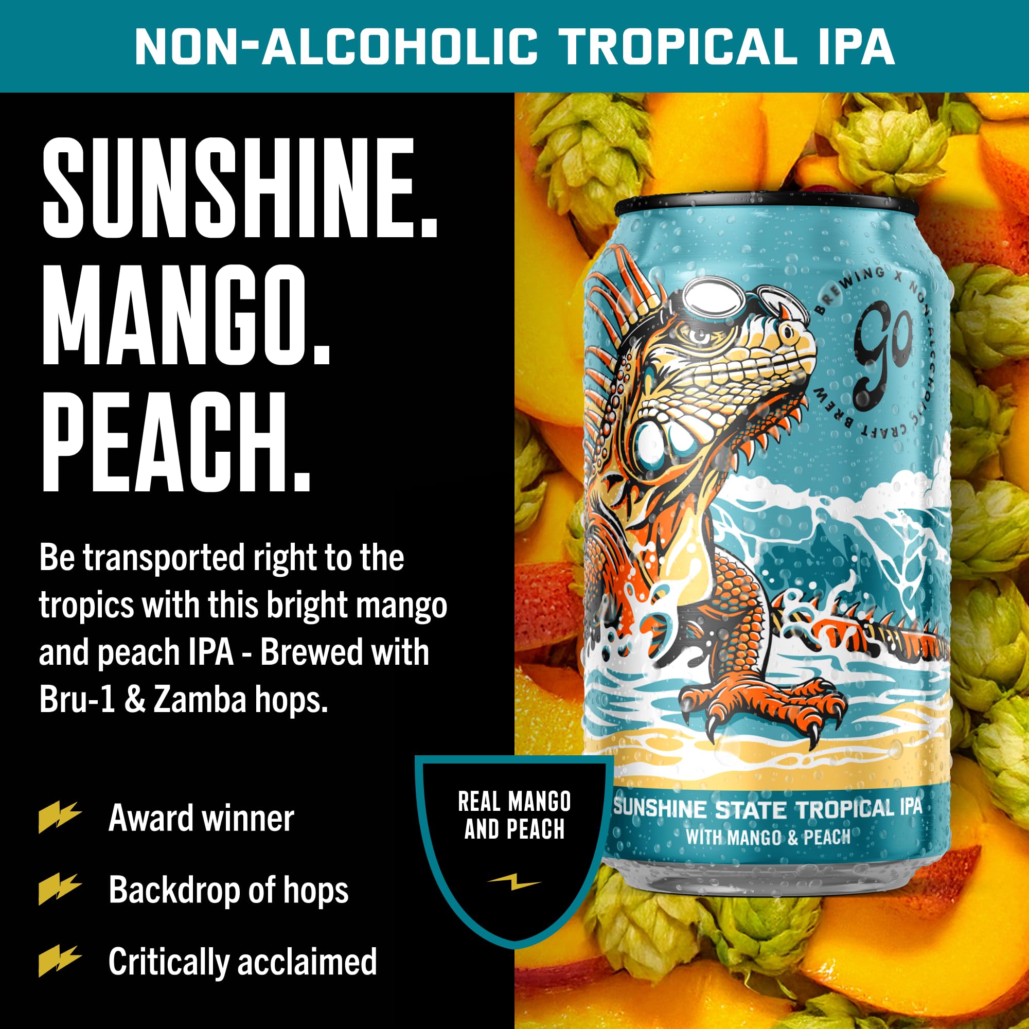Go Brewing born-on-date can close-up ensures peak freshness