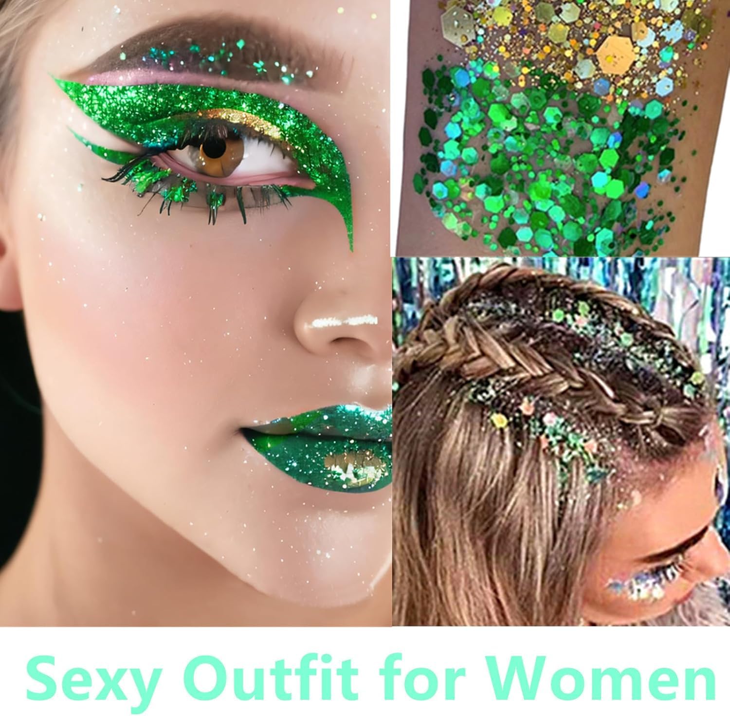 Go Ho Glitter Gel applies easily, dries quickly, and lasts through celebrations