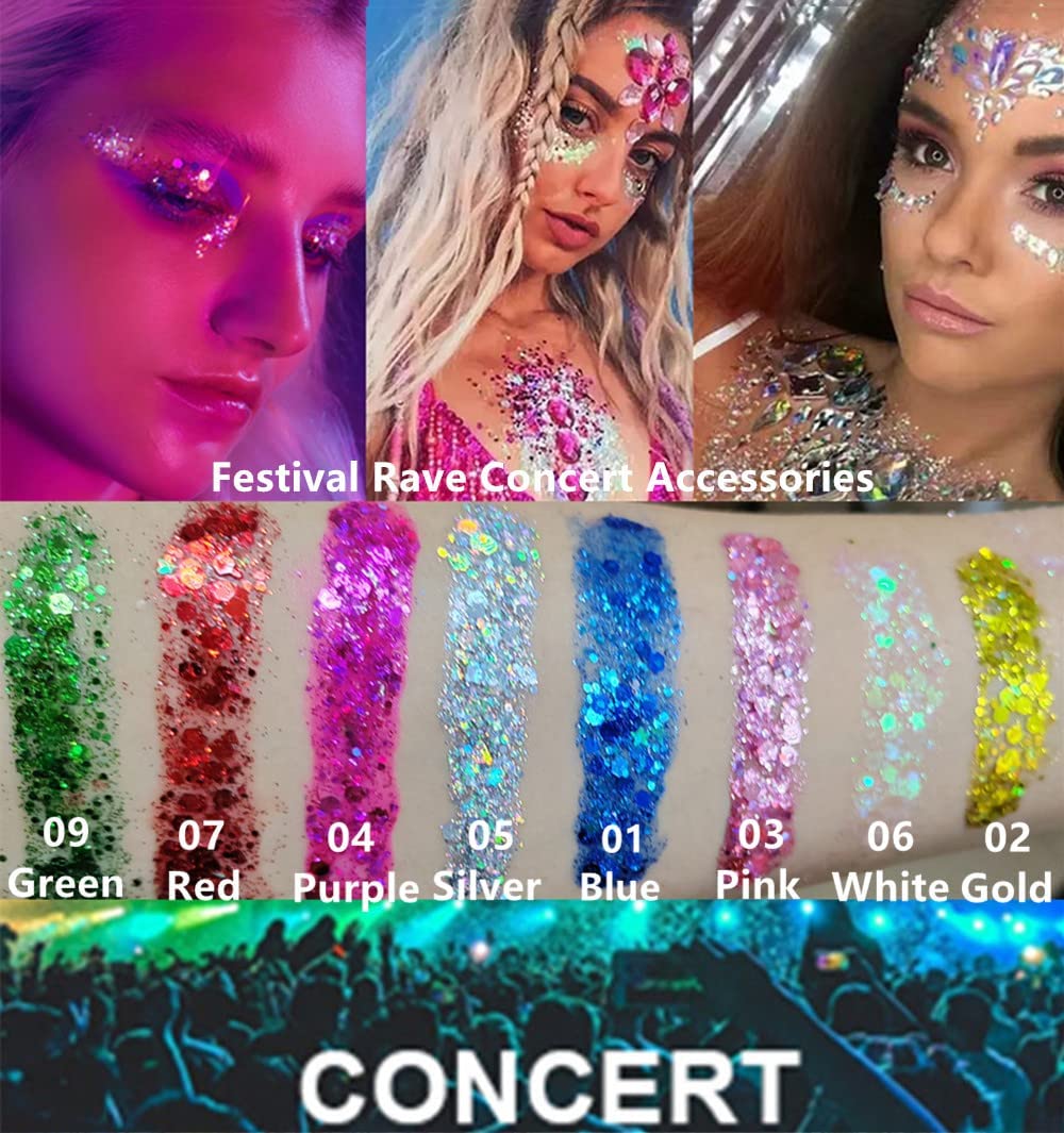 Go Ho Mardi Gras Glitter Packaging demonstrates versatile sparkle for looks.