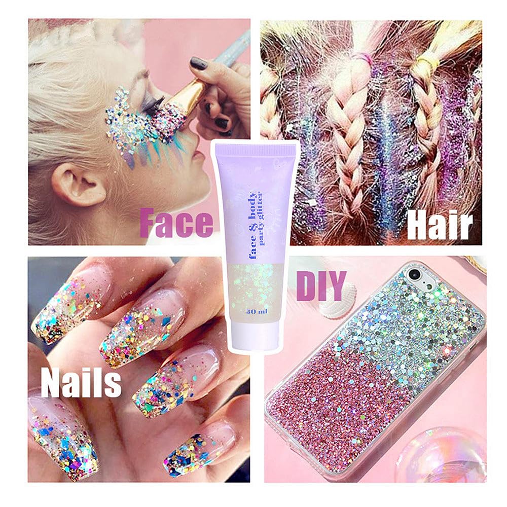 Vegan cruelty-free Go Ho glitter gel suitable for kids and adults