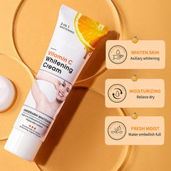Go Ho Vitamin C Cream applied to underarm area addresses dullness.